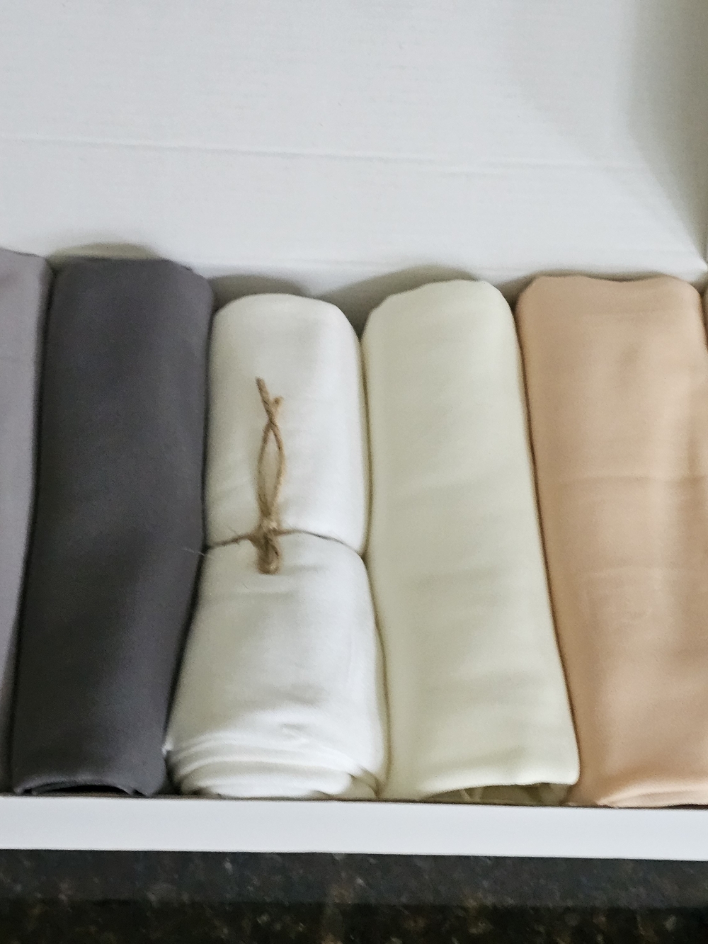 Neutral Women's Scarf Set - Cream, White, Gray, Peach Charcoal NEW WITHOUT TAG